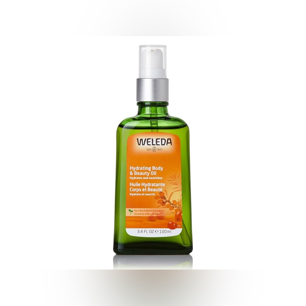 NEW Weleda Hydrating Sea Buckthorn Body Beauty Oil Plant Rich Sesame Oil 3.4oz